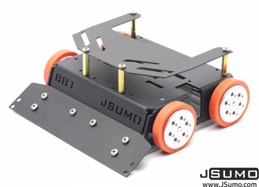 BB1 Midi Sumo Robot Kit (15x15 - 1.5Kg) (No Electronics). Chasis de metal para sumobot.