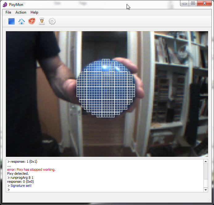 Pixycam, cómo reconoce un objeto.