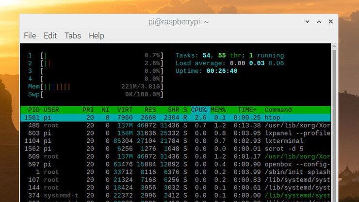 Guía de comandos Raspberry Pi
