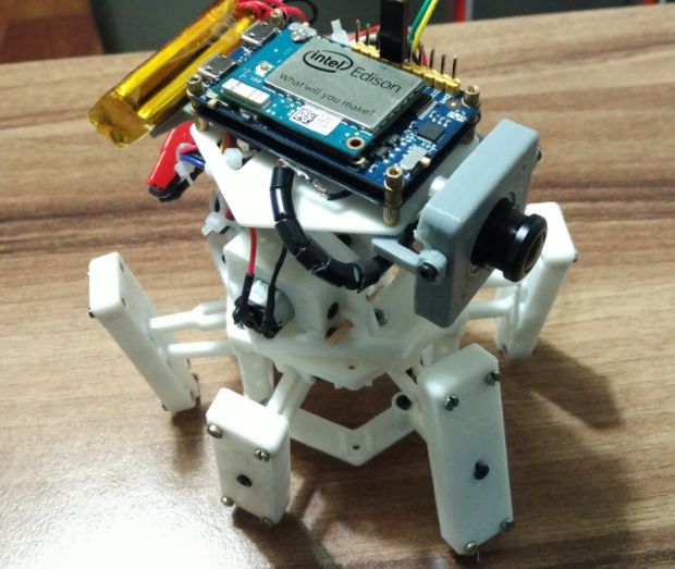 Xpider: El robot araña más pequeño del mundo.