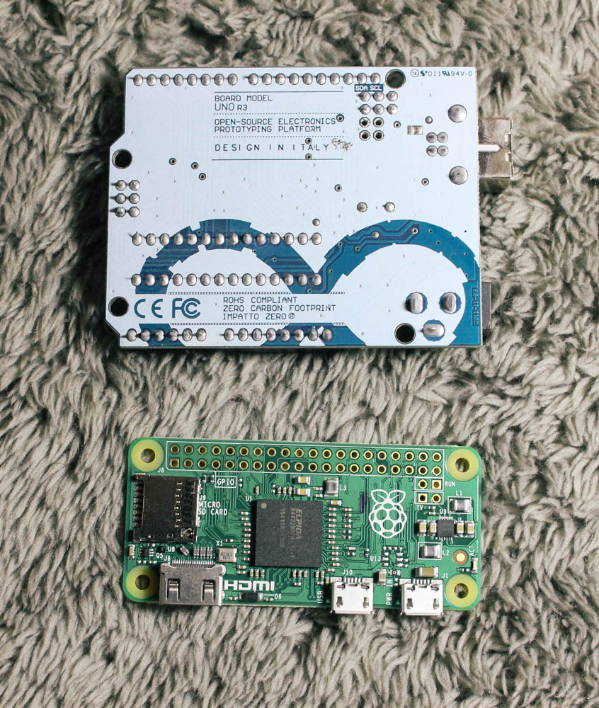 raspberry pi zero arduino uno