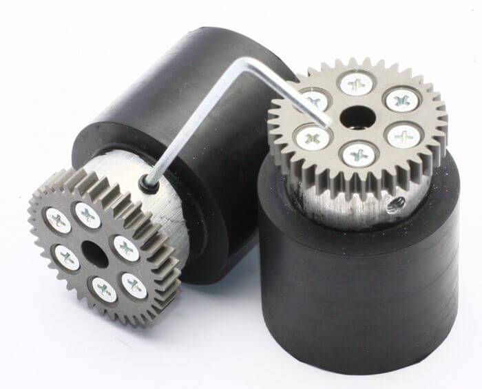 JSumo Robot Wheel 35x40mm Pair. Par de llantas para robot Sumo.