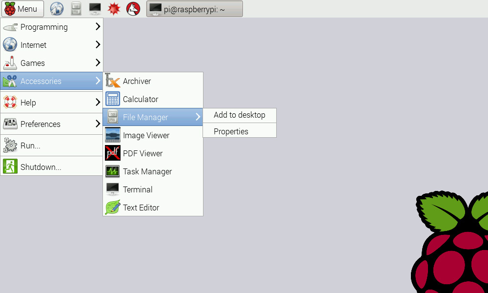 raspbian-screen