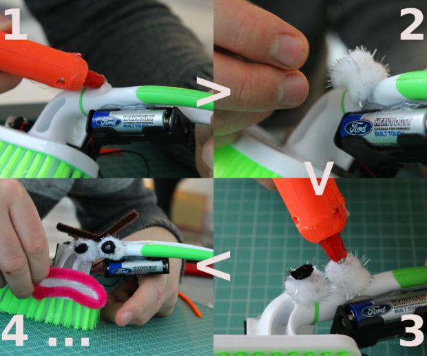 Tutorial para hacer un robot Cepillo - Robot Insecto.