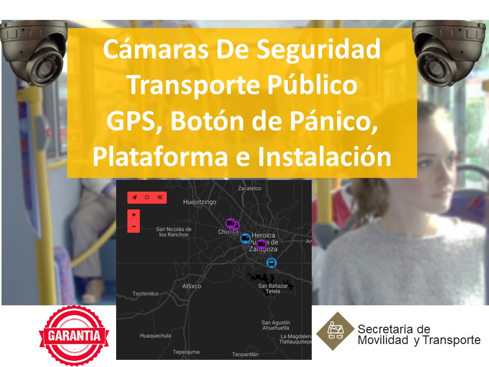 Que requisitos piden para instalar cámaras de seguridad en transporte publico
